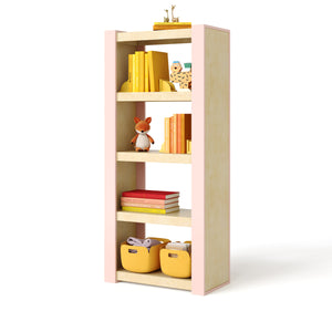 austin floating tall bookcase - natural maple