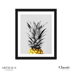 golden pineapple - framed artwork