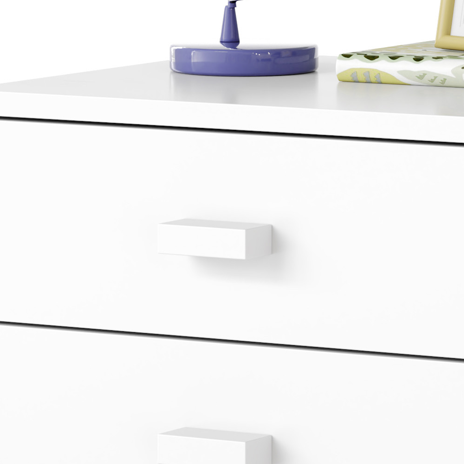 austin nightstand - block pull - white maple