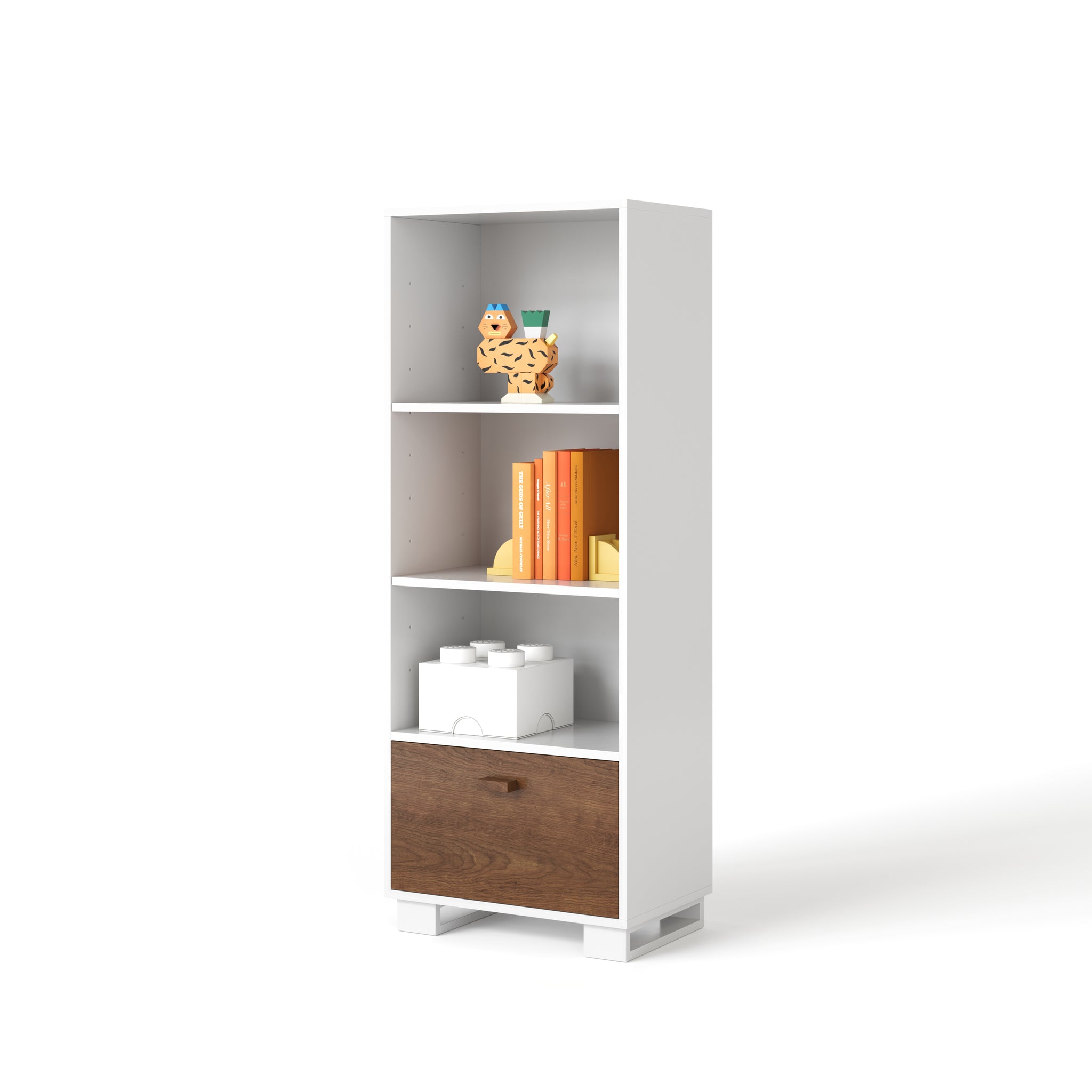 austin tower bookcase - white maple