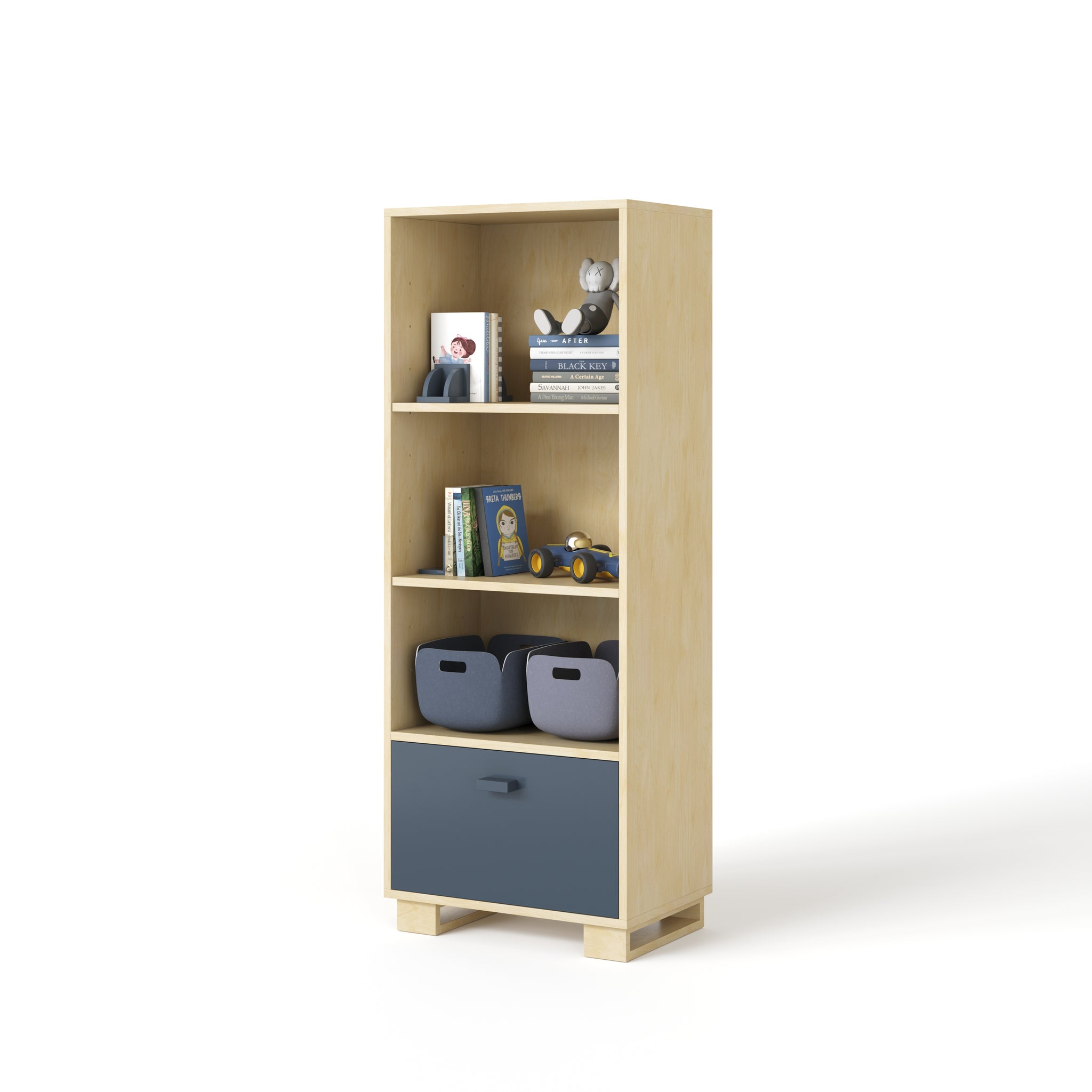 austin tower bookcase - natural maple