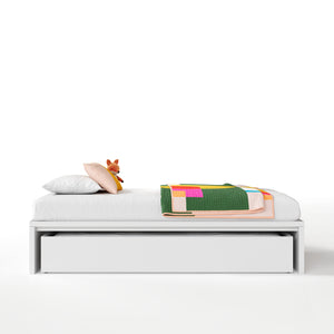 alex platform bed - white maple