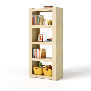 austin floating tall bookcase - natural maple
