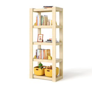 austin floating [open] tall bookshelf - natural maple