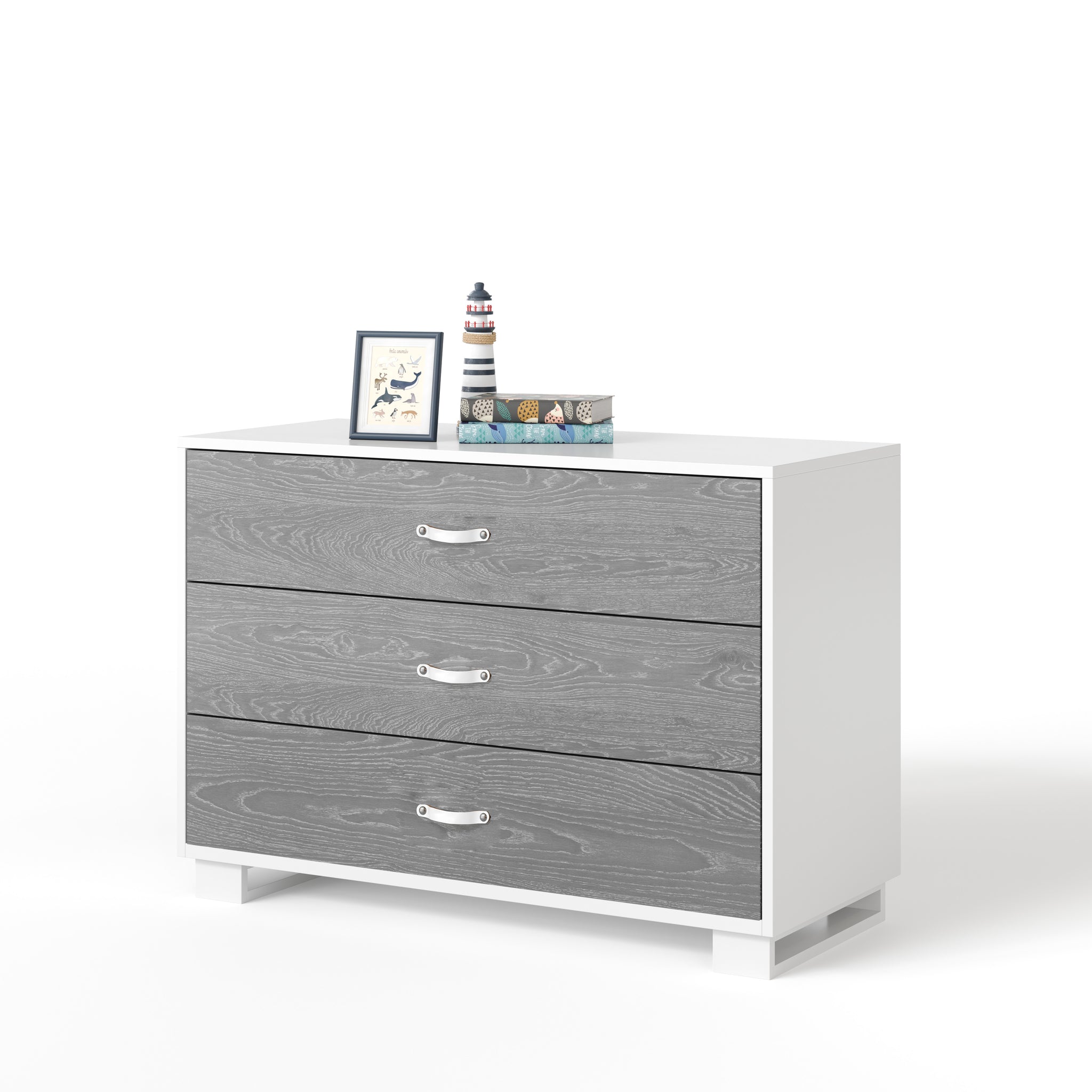 austin 3-drawer dresser - white maple