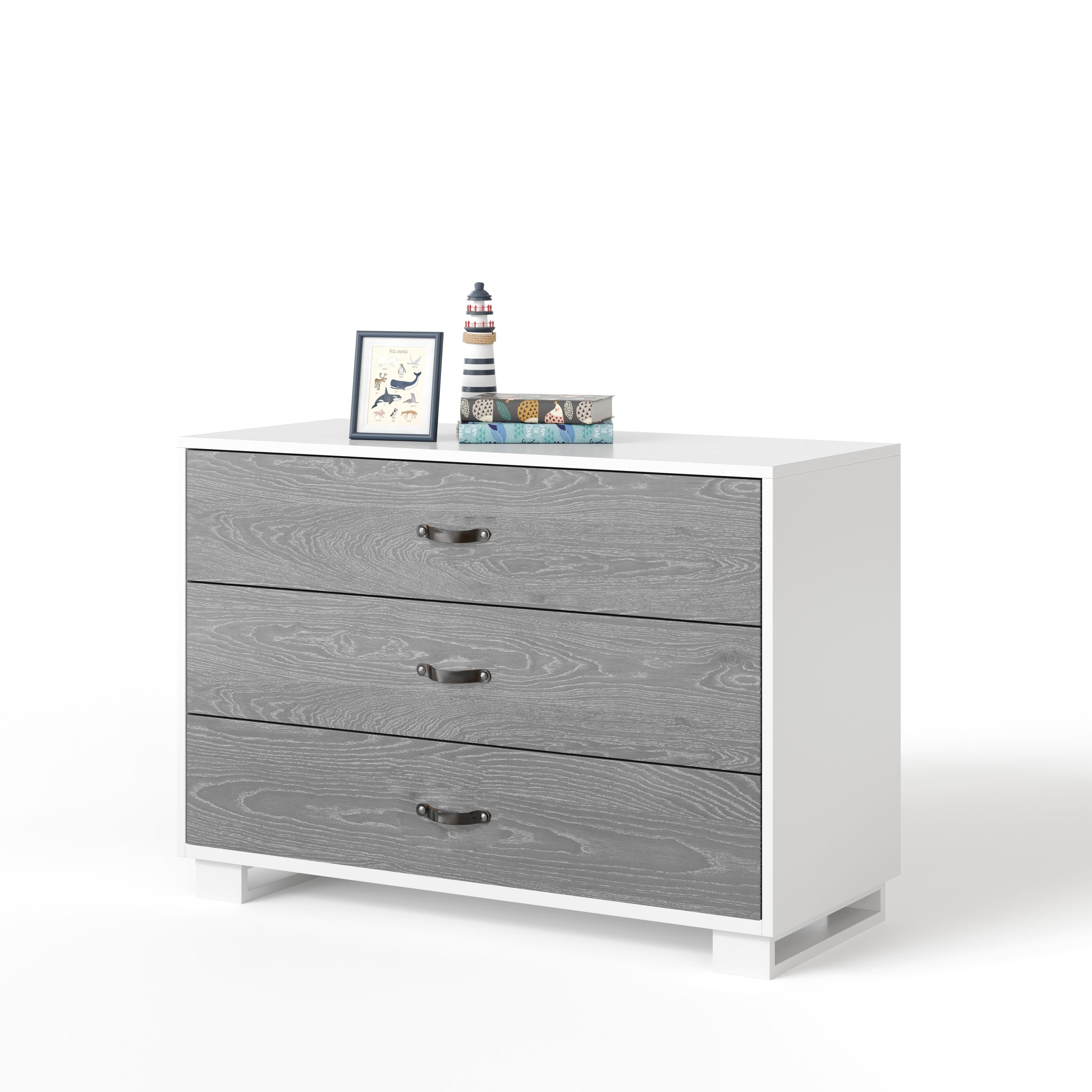 austin 3-drawer dresser - white maple