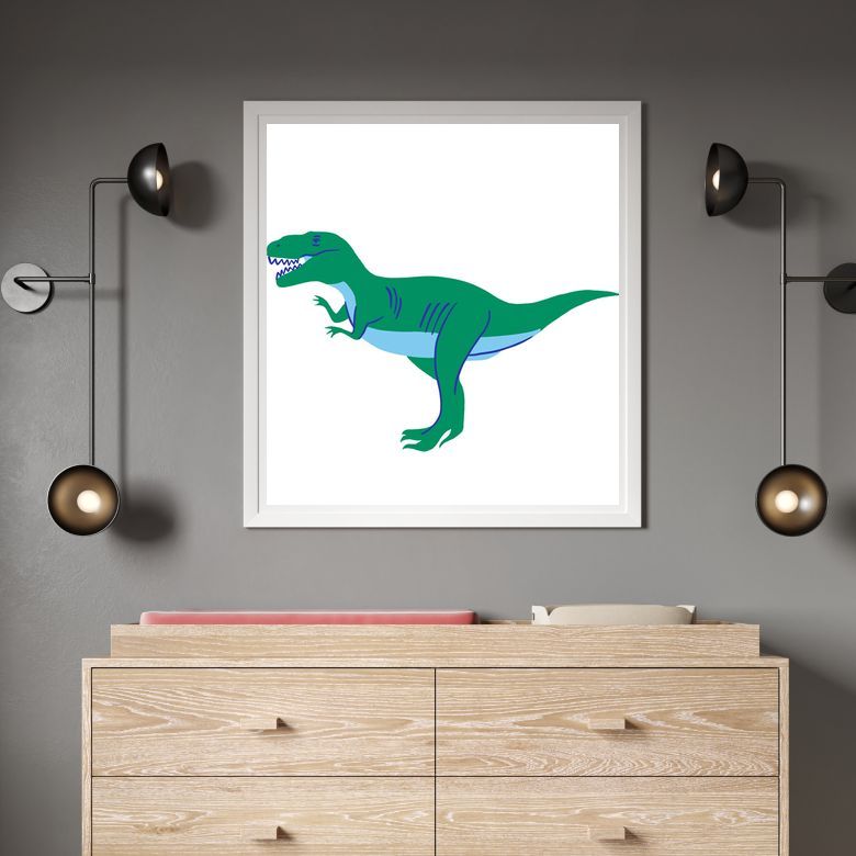 t rex - framed artwork