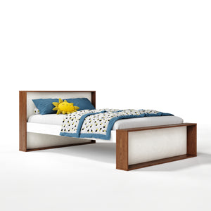 austin upholstered bed - low footboard