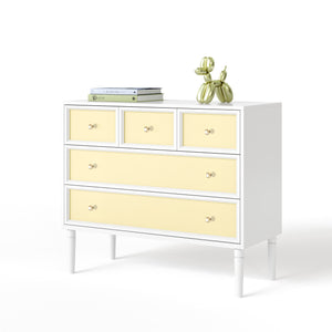 savannah 5-drawer dresser - white maple