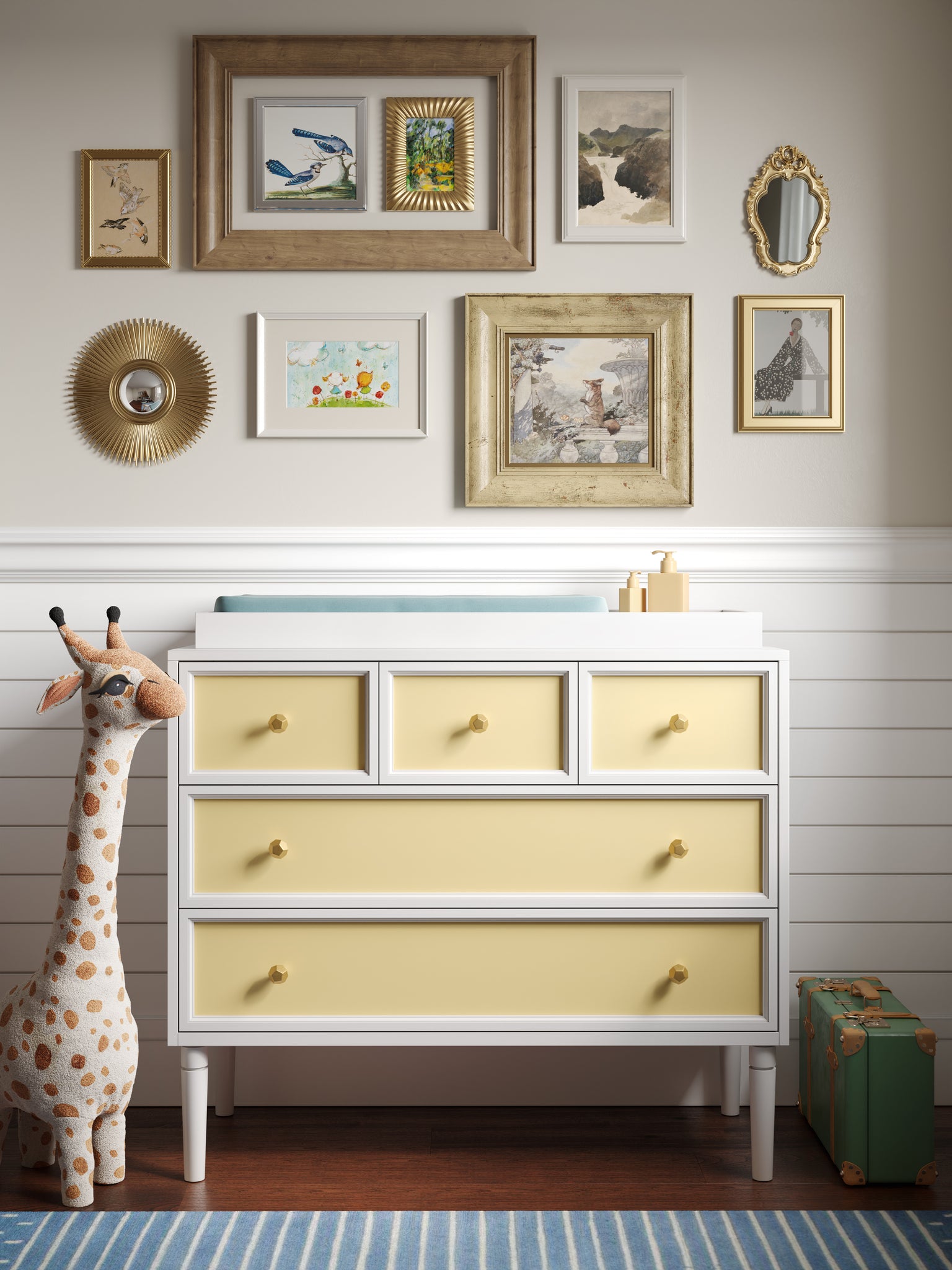 savannah 5-drawer dresser - white maple