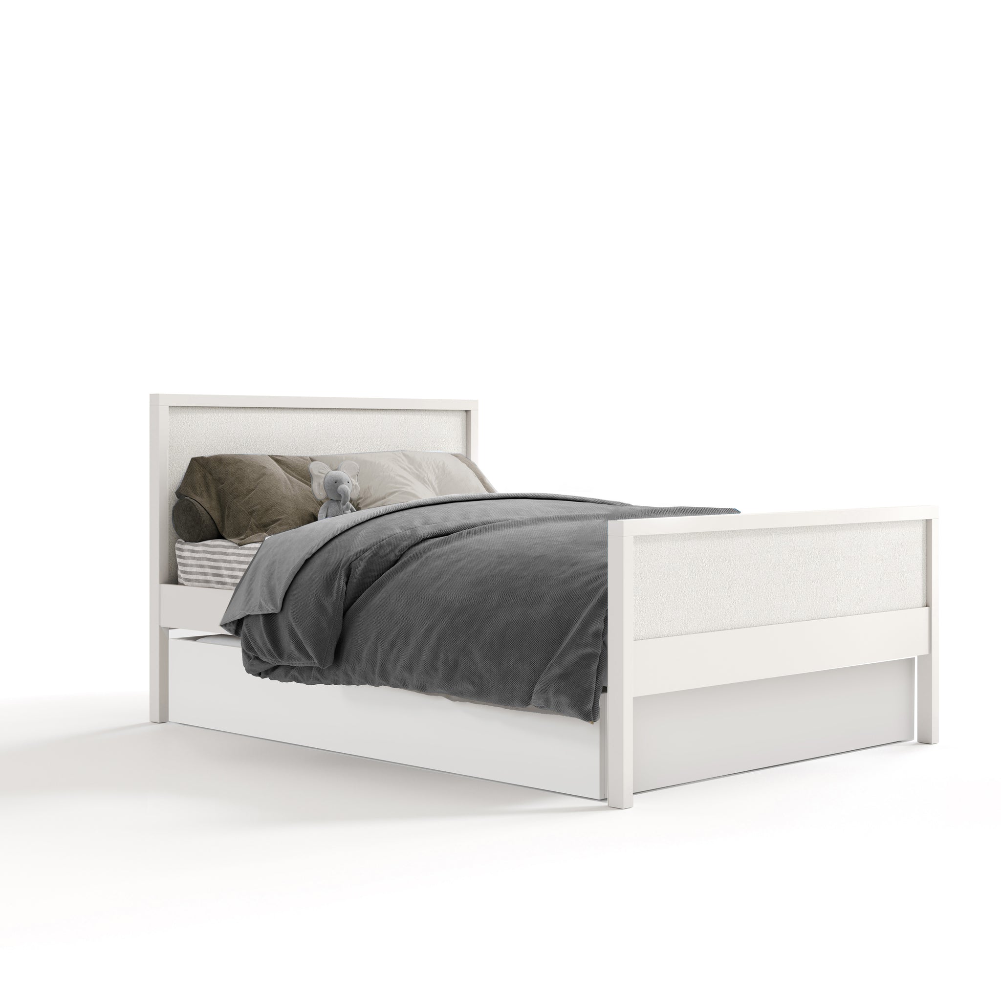 cabana bed - low footboard - white maple