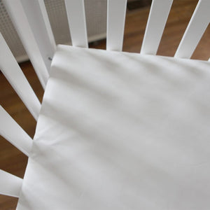organic cotton classic seamless baby crib mattress – lightweight 2-stage