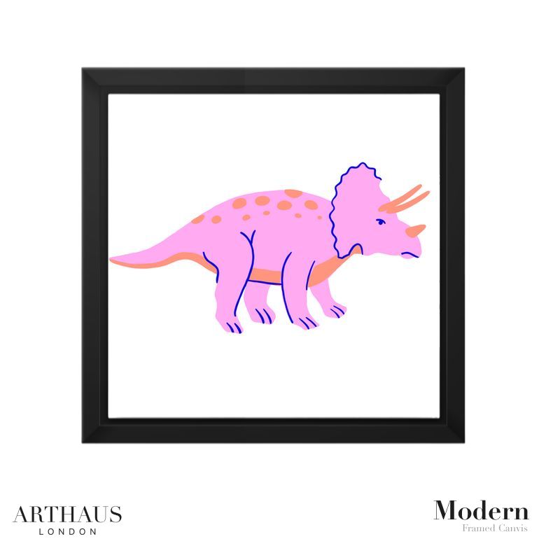 triceratops - framed artwork